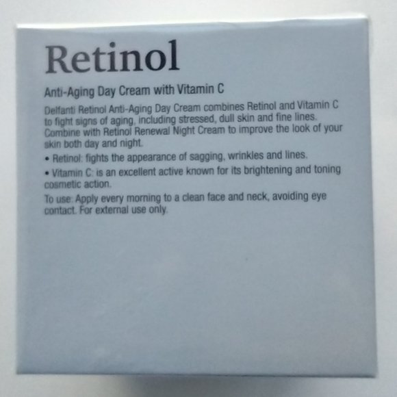 Delfanti Milano - RETINOL- ANTI AGING Day Cream - with Vitamin C - Made in Italy - Picture 3 of 5